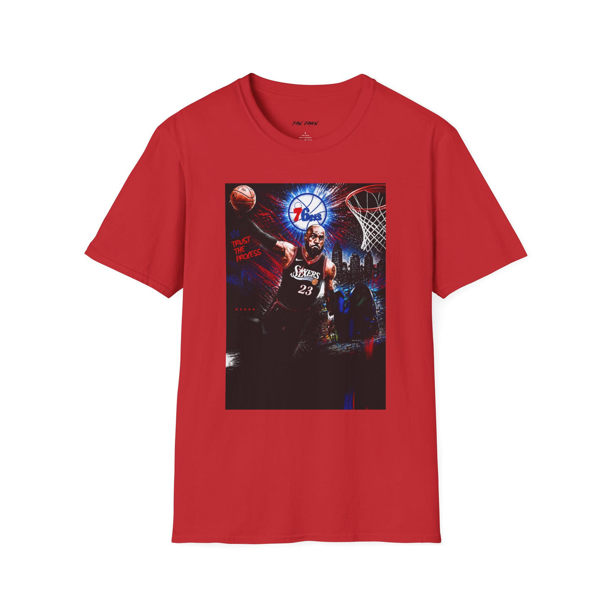 KING JAMES — 'Trust The Process' 76ers Graphic Tee