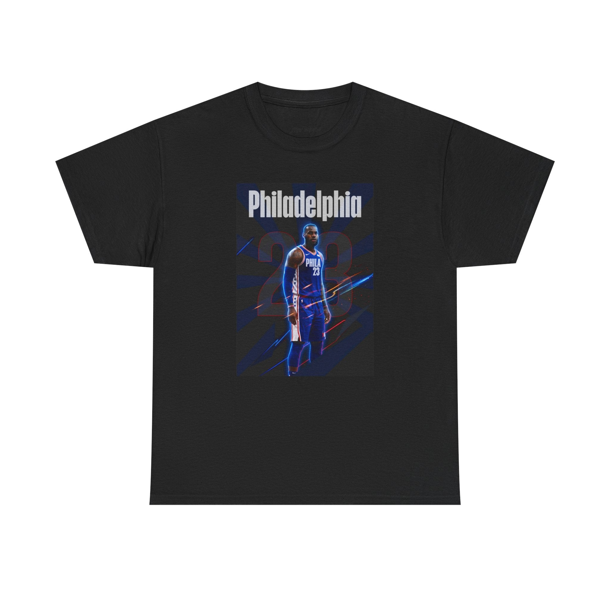 Lebron James 76ER’s Graphic Shirt - Philadelphia Basketball Tee