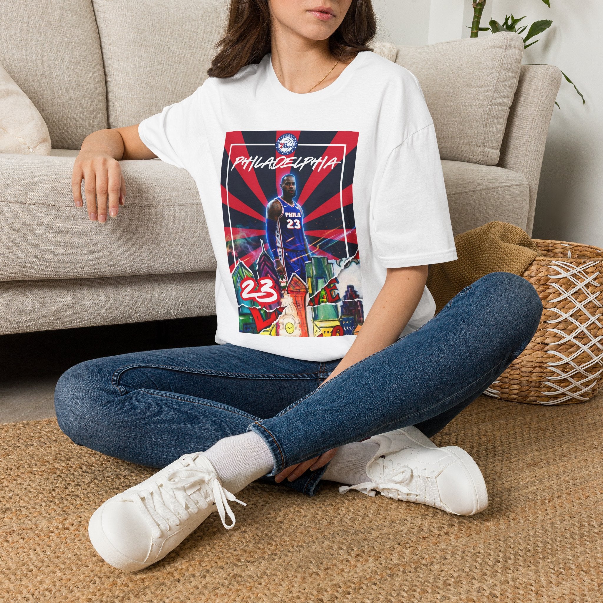 Lebron James Bold Stripes Big Star Unisex Softstyle T-Shirt