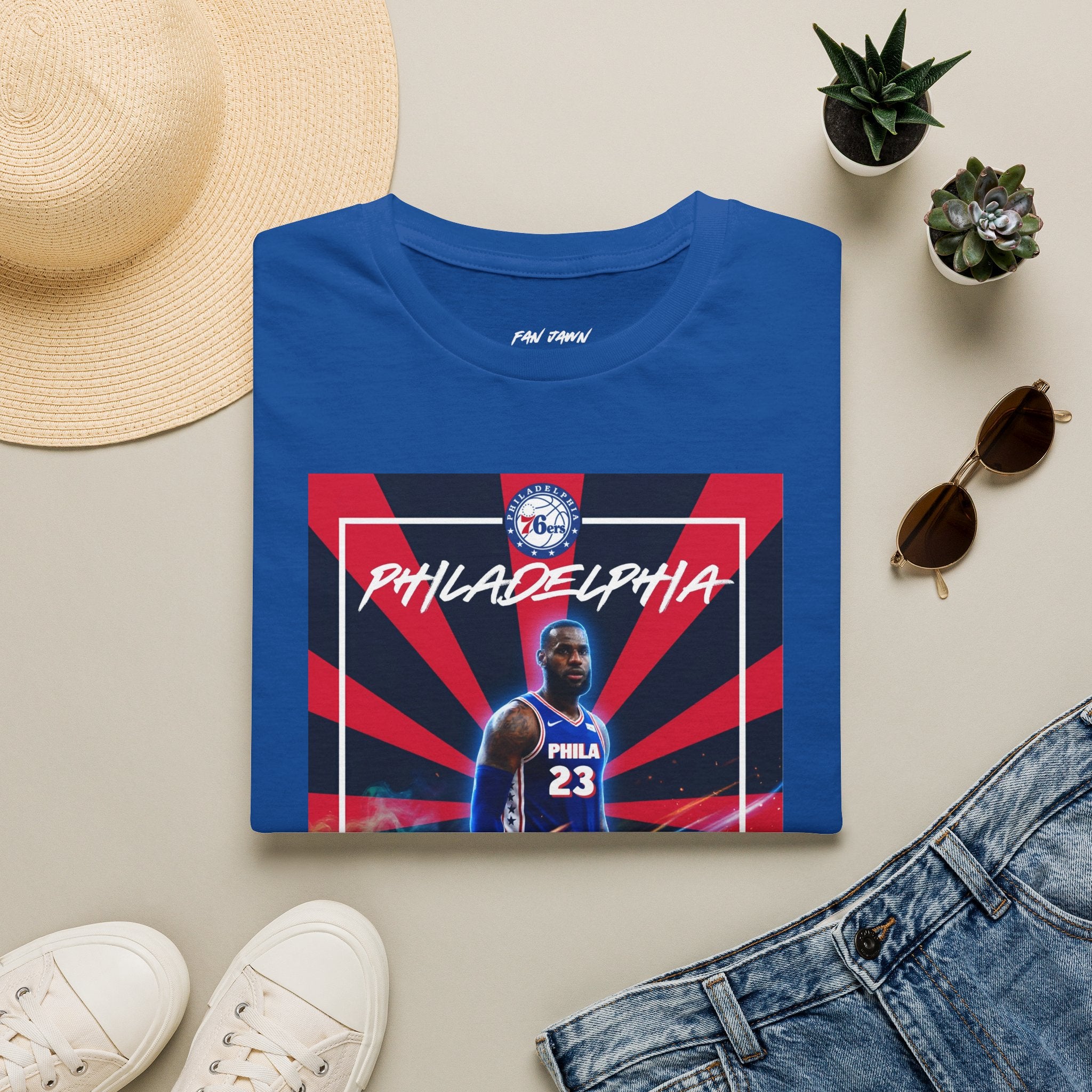 Lebron James Bold Stripes Big Star Unisex Softstyle T-Shirt