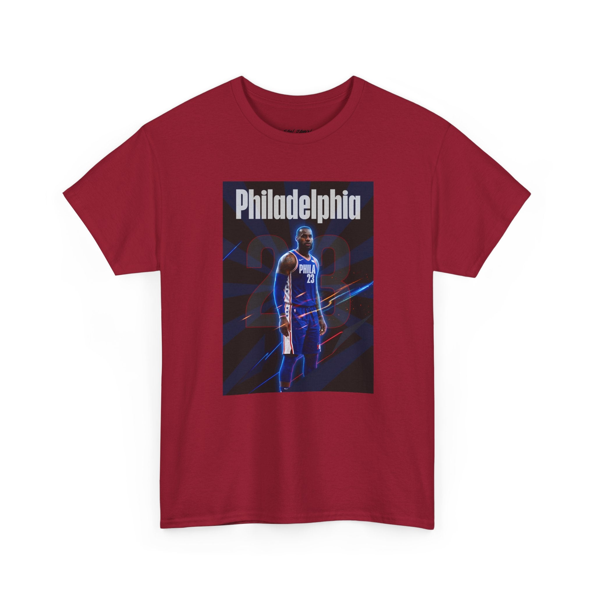 Lebron James 76ER’s Graphic Shirt - Philadelphia Basketball Tee