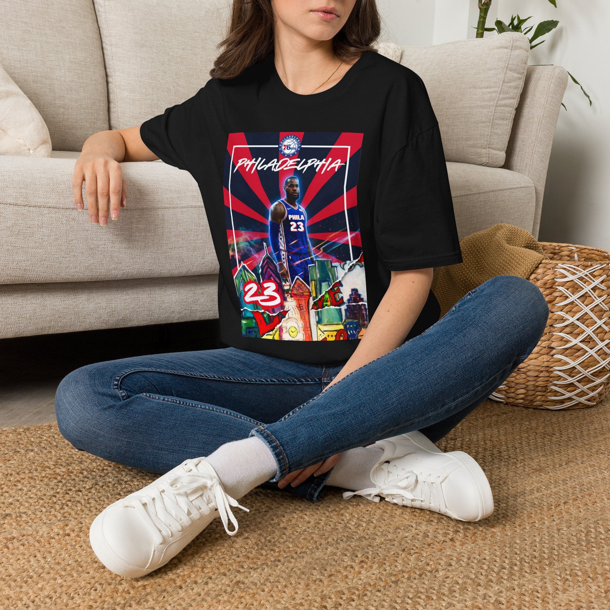 Lebron James Bold Stripes Big Star Unisex Softstyle T-Shirt