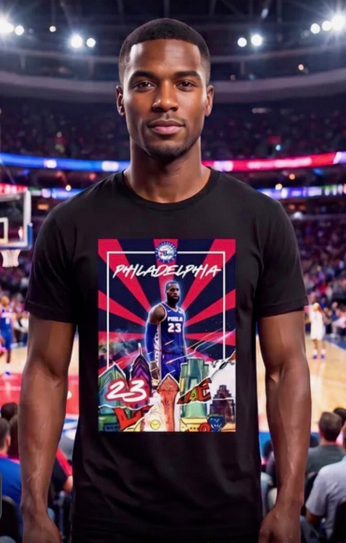 Lebron James Bold Stripes Big Star Unisex Softstyle T-Shirt