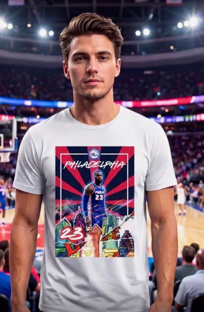 Lebron James Bold Stripes Big Star Unisex Softstyle T-Shirt