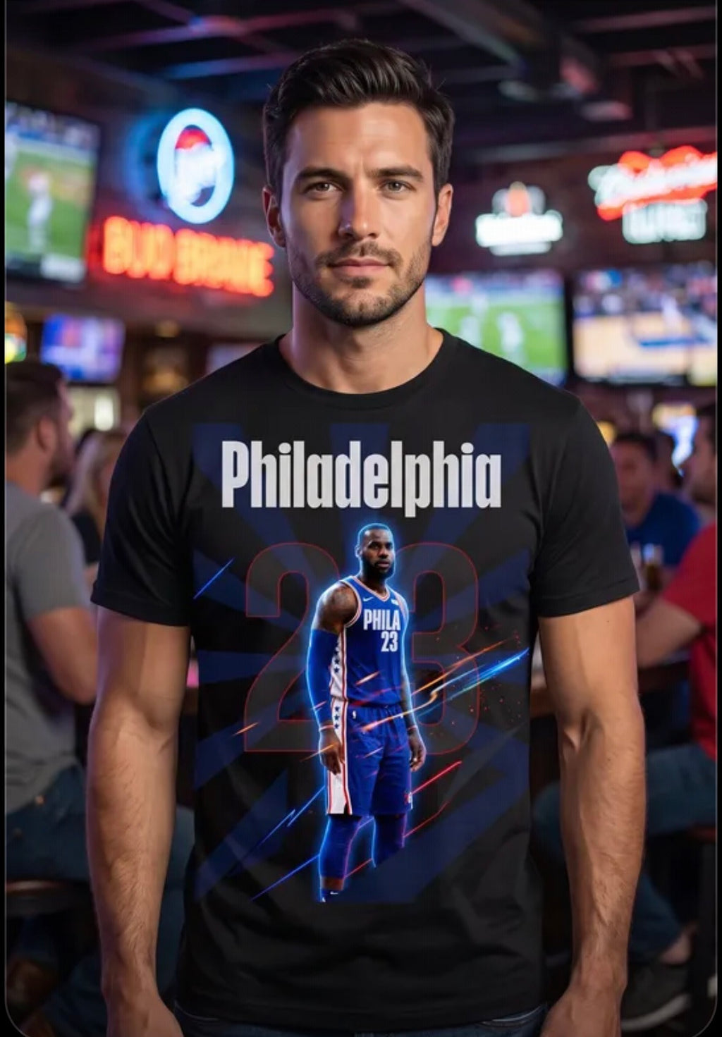 Lebron James Basketball Graphic T-Shirt
