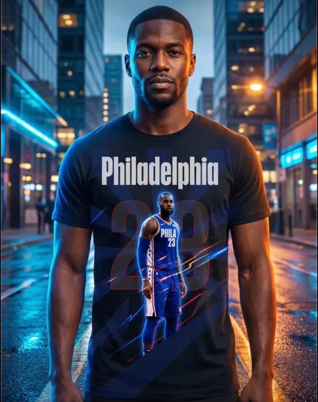 Lebron James Basketball Graphic T-Shirt