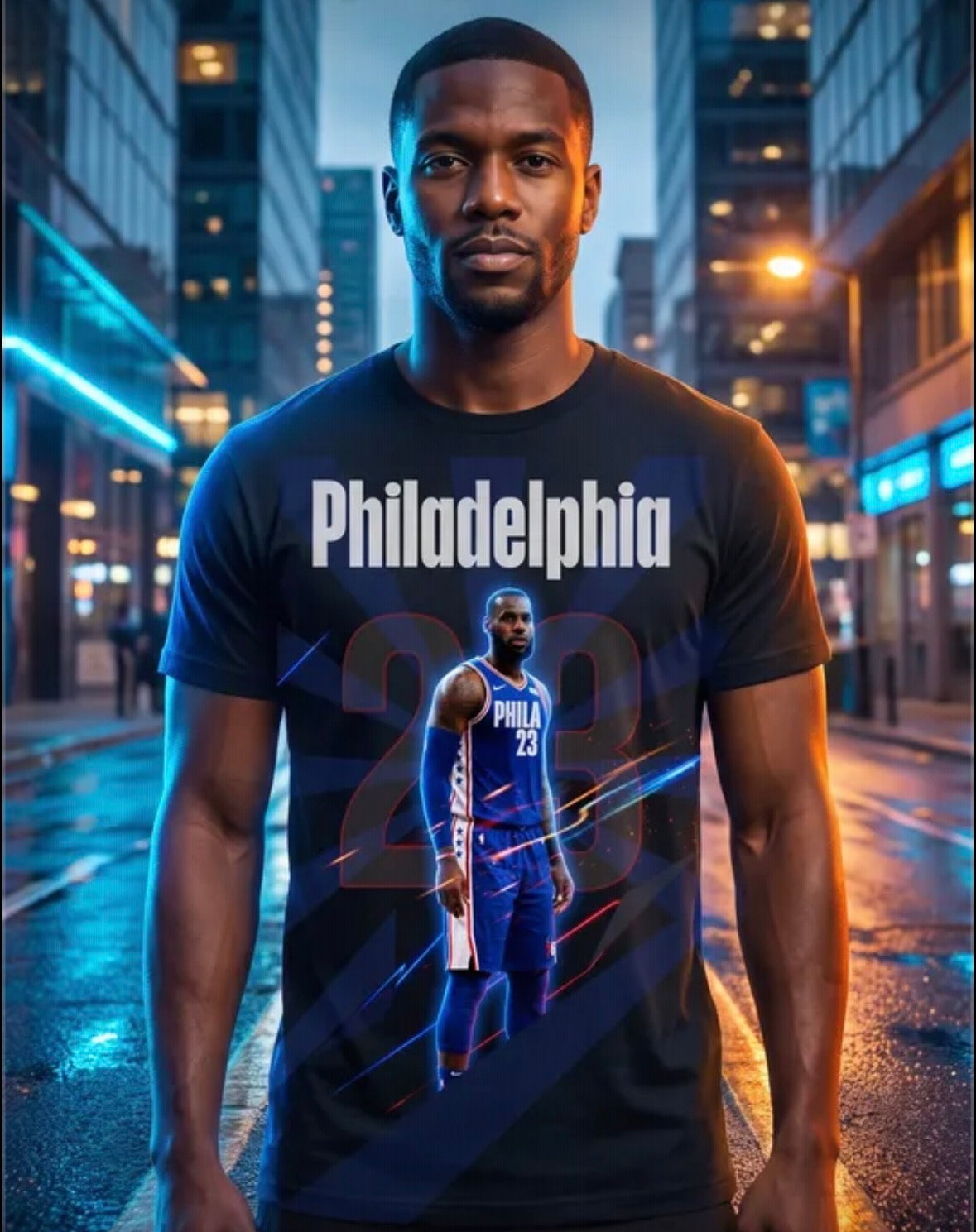 Lebron James Basketball Graphic T-Shirt