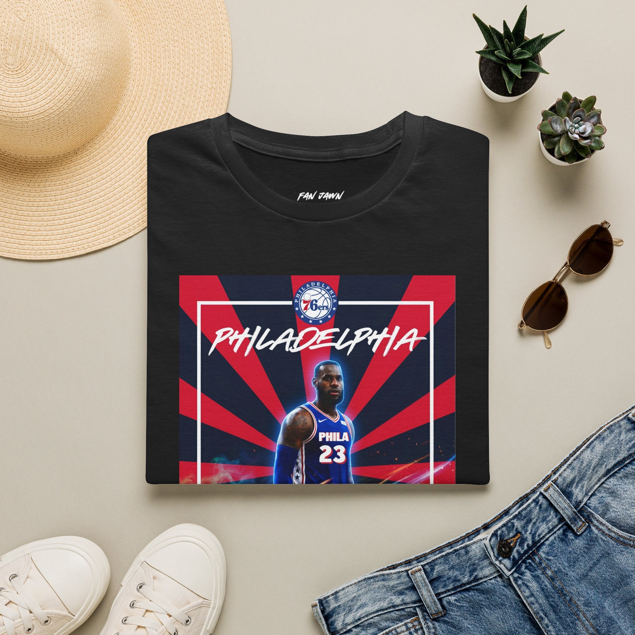 Lebron James Bold Stripes Big Star Unisex Softstyle T-Shirt