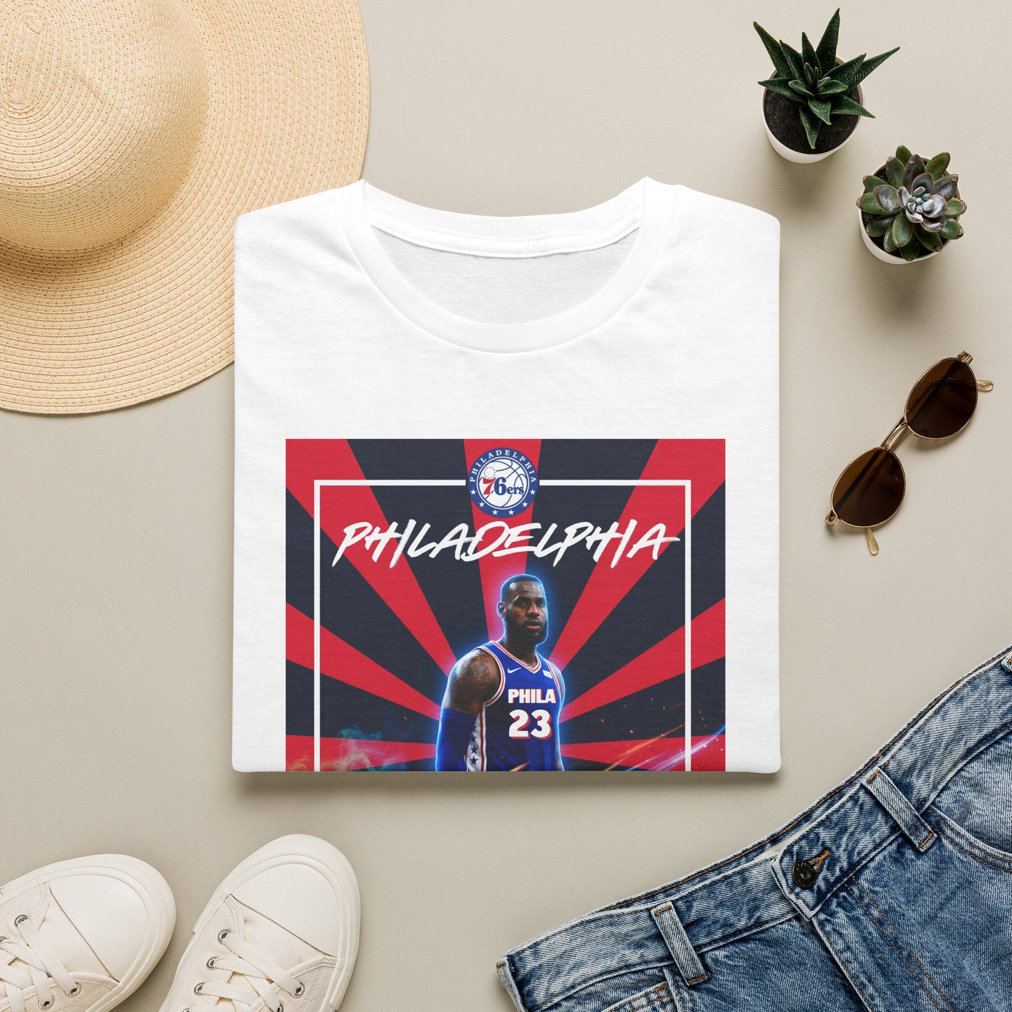 Lebron James Bold Stripes Big Star Unisex Softstyle T-Shirt