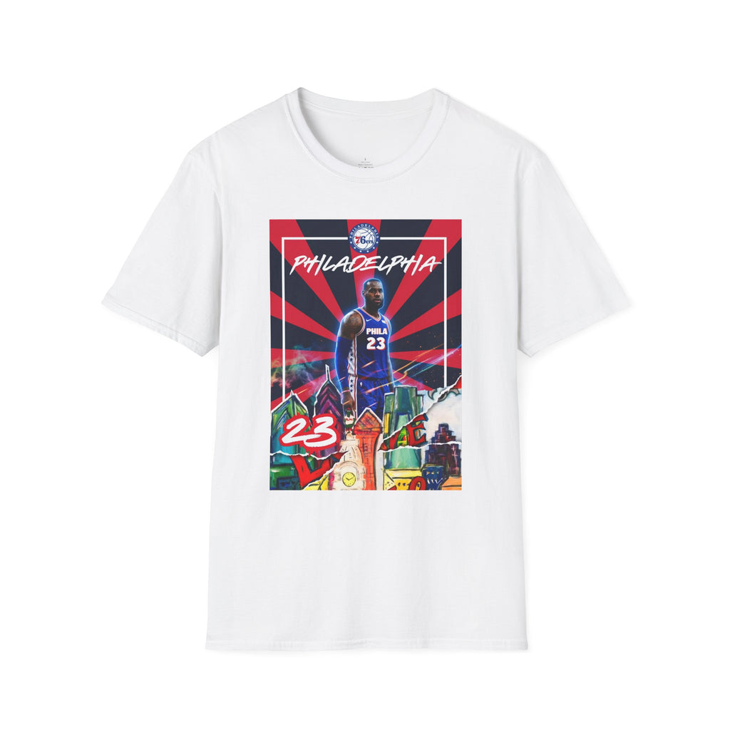 Lebron James Bold Stripes Big Star Unisex Softstyle T-Shirt